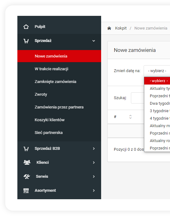 System CMS przystosowany pod sklepy internetowe