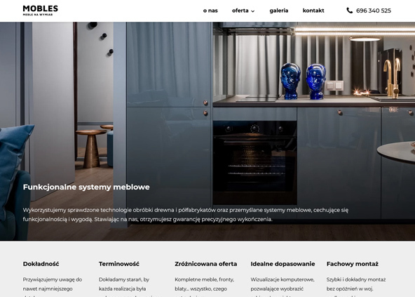 Mobles Strona internetowa