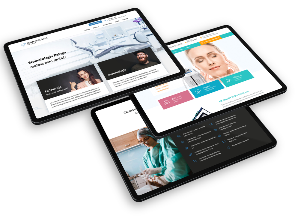 Strony medyczne stworzone przez iCube.pl