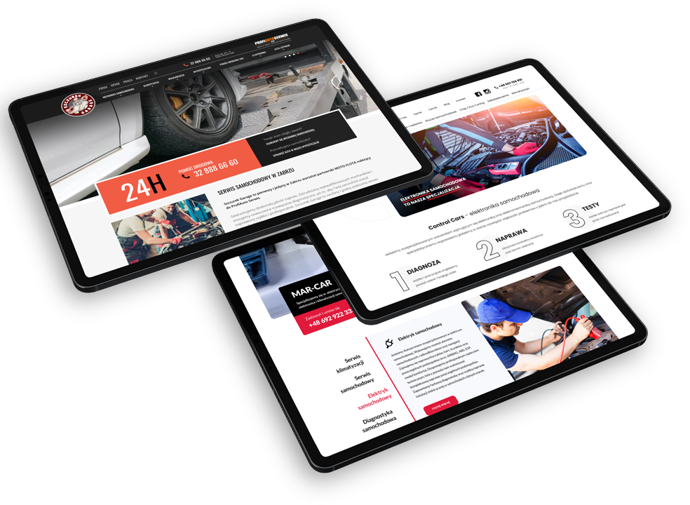 Strony warsztatów stworzone przez iCube.pl